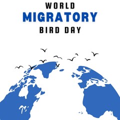 world migratory bird day poster template