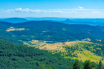 Fototapeta premium Zlatibor countryside in Serbia during a summer day