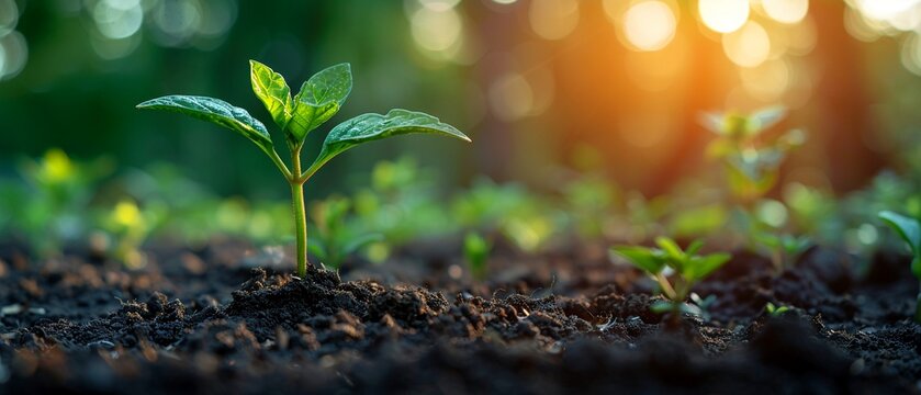 Financial investment in green tech startups, showcasing a vibrant eco-innovation hub.