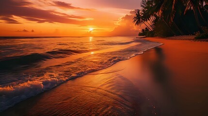 Coastal Calmness at Dusk./n