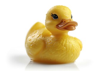 toy rubber duck toy isolated on white background