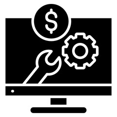 Financial System  Icon Element For Design