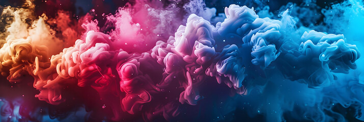 Color explosion wallpaper,   Vibrant Holi color powder .