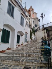 A characteristic narrow street in the villages of the Amalfi coast in Italy.
- 780106689