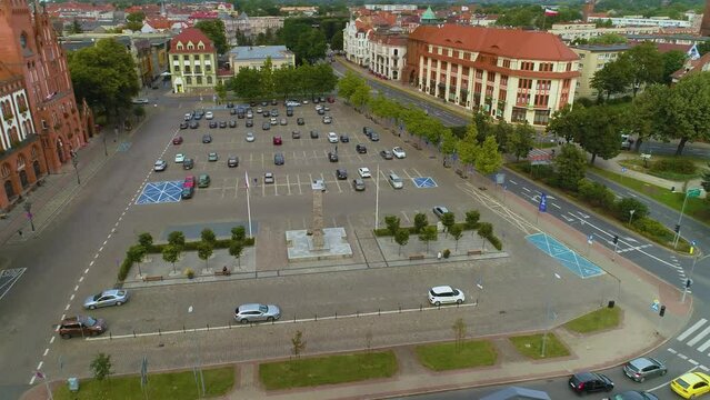 Victory Square Slupsk Plac Zwyciestwa Aerial View Poland