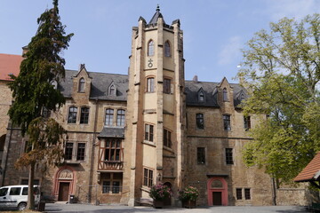 Fototapeta na wymiar Treppenturm Schloss Mansfeld