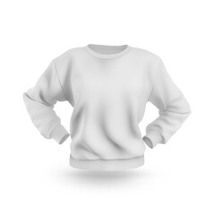 Women's  sweatshirt on white background