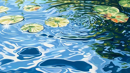 Foto op Canvas Sunlit Serenity on Water./n © Крипт Крпитович