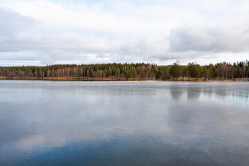 Fototapeta premium Lake Sognsvann, Oslo, Norway