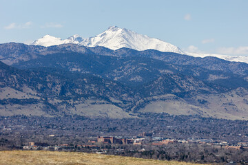 City of Boulder Colorado Landscape Spring