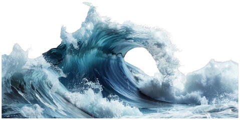 Massive Wave in OceanTransparent PNG Background