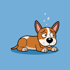 Dog illustration vector a