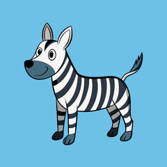 dog painted to look like a zebra