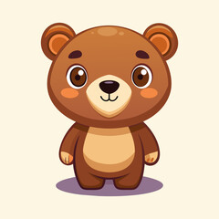 Cute Teddy Bear. illustrator vector
