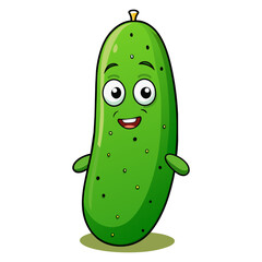 Cucumber cartoon character