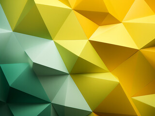 Obraz premium Light green and yellow paper create geometric shapes for the backdrop