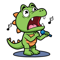 a sad crocodile singing song 