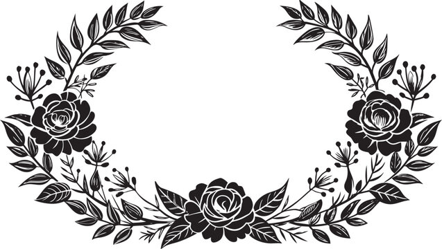 recommend clip art: Floral frame illustration design