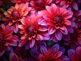 AI-generated collection featuring vibrant chrysanthemum bouquet, showcasing beauty in nature