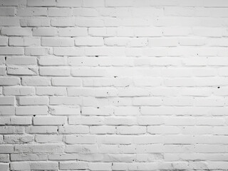 Background features the texture of a white brick wall