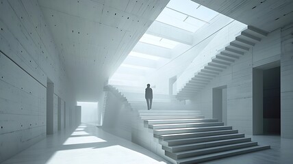 Obraz premium Avant-Garde Nexus: A Contemporary Museum of Modern Art Characterized by Innovation, Diversity, and Interactive Exhibits