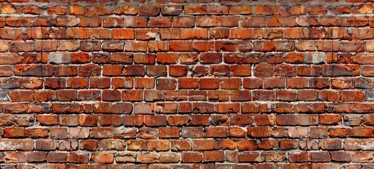 Red brick wall background - red brick texture pattern