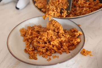Close up of a bowl of Fried Rice