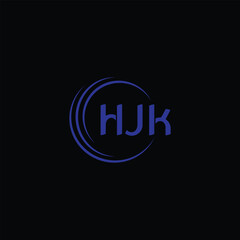 HJK Letter Initial Logo Design Template Vector Illustration