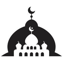 Mosque Silhouette Vector