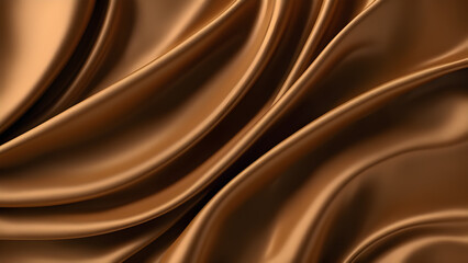 abstract 3d render brown silk background
