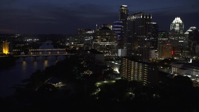 Austin, Texas Skyline Timelapse form Lady Bird Lake 3/21/2017
