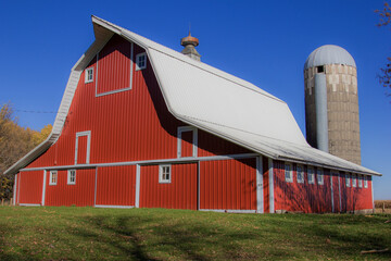 restored big red barn
