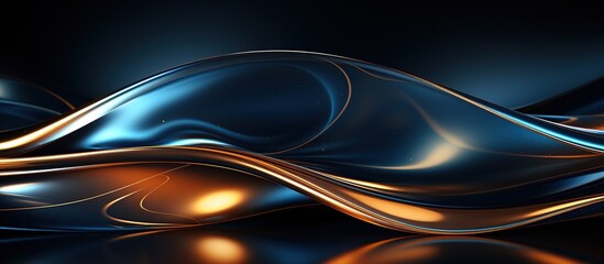 wavy metallic background with some smooth lines in it