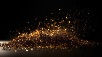 Abstract shiny gold glitter background wallpaper, Bright substrate