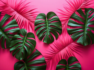 Tropical foliage crafted from paper exhibits subtle, muted tones