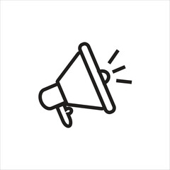 megaphone vector icon line template