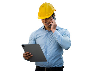 workers, engineers, staff, port maintenance, walkie talkie equipment, Tablet equipment for management