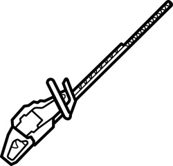 Hedge Trimmer Outline Icon