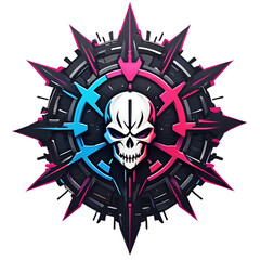 Skull Emblem Vector Logo