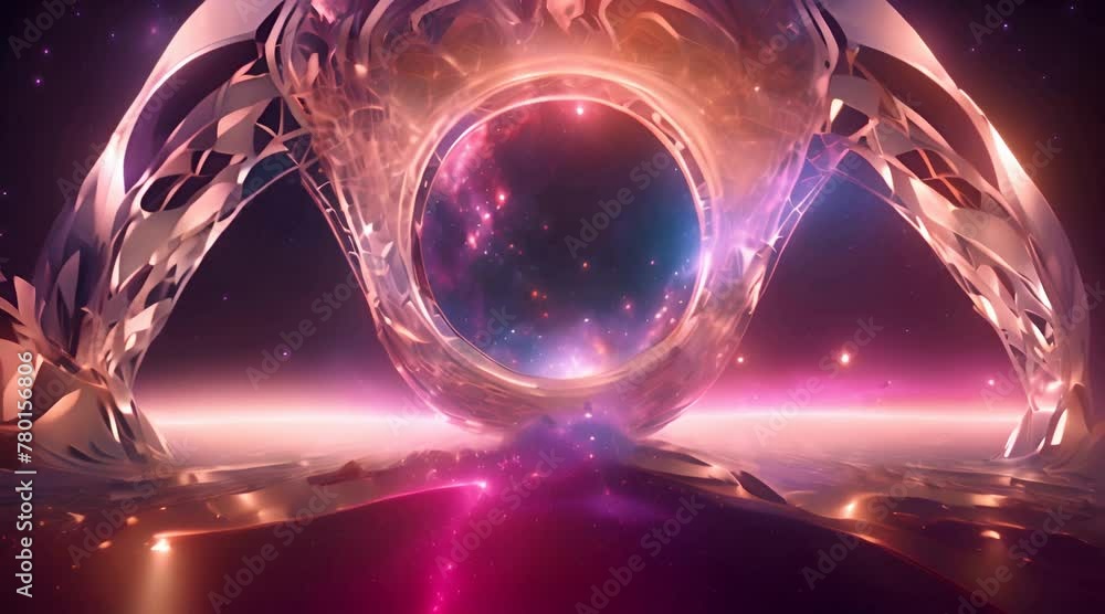 Poster universe abstract color infinite space illustration futuristic stardust 3d rendering