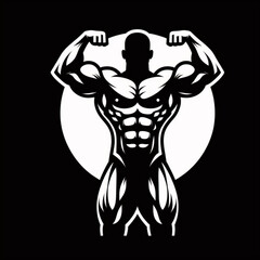 The Irony Pump A Hilarious Homage to Hypertrophy in Black and White Ripped and Grinning Grotesque Gains Get Goofy in Graphic Form