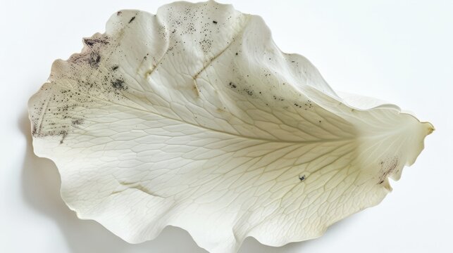 Translucent Sea Lettuce Leaf Close-Up