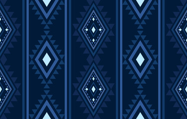 Navajo southwest geometric seamless pattern fabric colorful design for textile printing