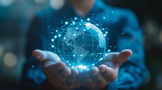 Abstract of global network and communication background