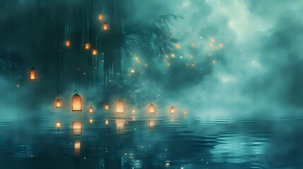 Lantern of Illusion: Mystical Waterscapes./n