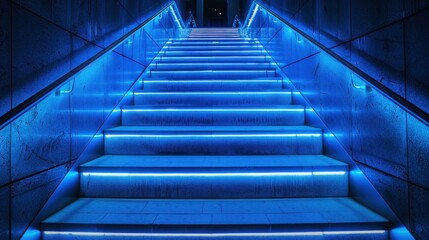 Illuminate your path to success with a blue-inspired mock-up, signaling reliability.