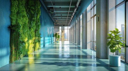 Merge the calming effects of blue and green to foster cooperation and innovation.