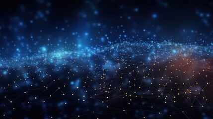 Obraz premium Abstract Particle in Digital IT Technology Background