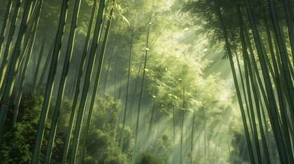 바람이 부는 대나무숲