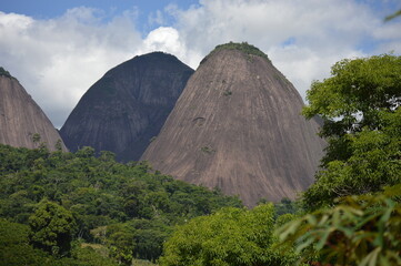 Beautiful mountain next to the Atlantic forest in Brazil